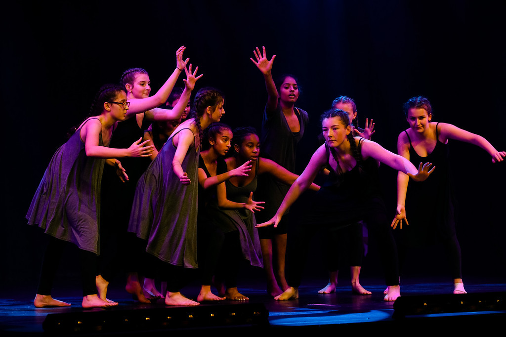 GCSE PE and GCSE Dance students Contemporary piece